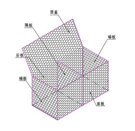 河道格宾网石笼示意图